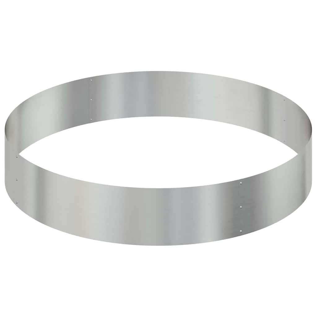 vidaXL Garden Planter Silver 120 x 120 x 20 cm Galvanised Steel
