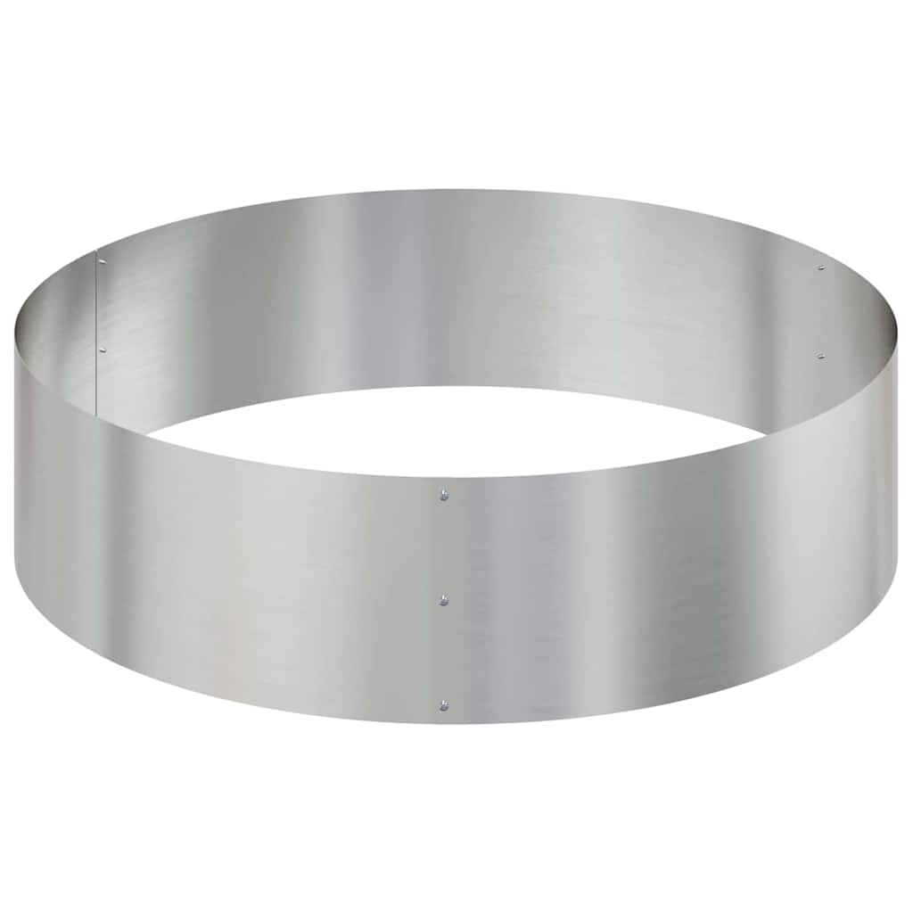 vidaXL Garden Planter Silver 120 x 120 x 20 cm Galvanised Steel