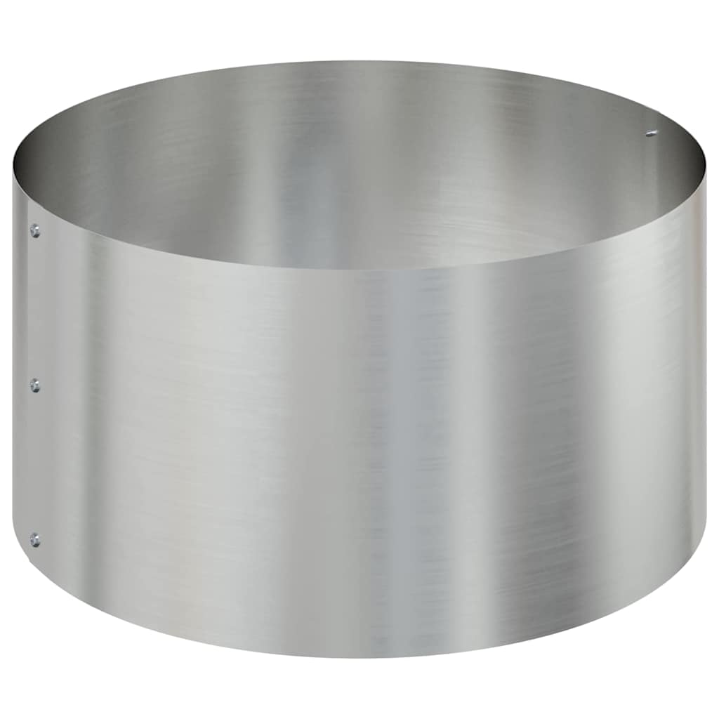vidaXL Garden Planter Silver 120 x 120 x 20 cm Galvanised Steel