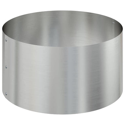 vidaXL Garden Planter Silver 120 x 120 x 20 cm Galvanised Steel