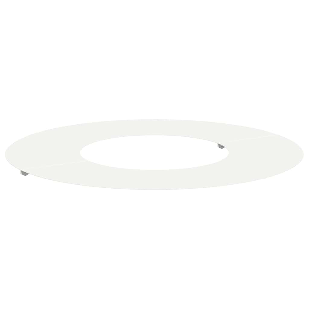 vidaXL suitable for Flat Tree Ring White Ø30 / 60 cm Steel