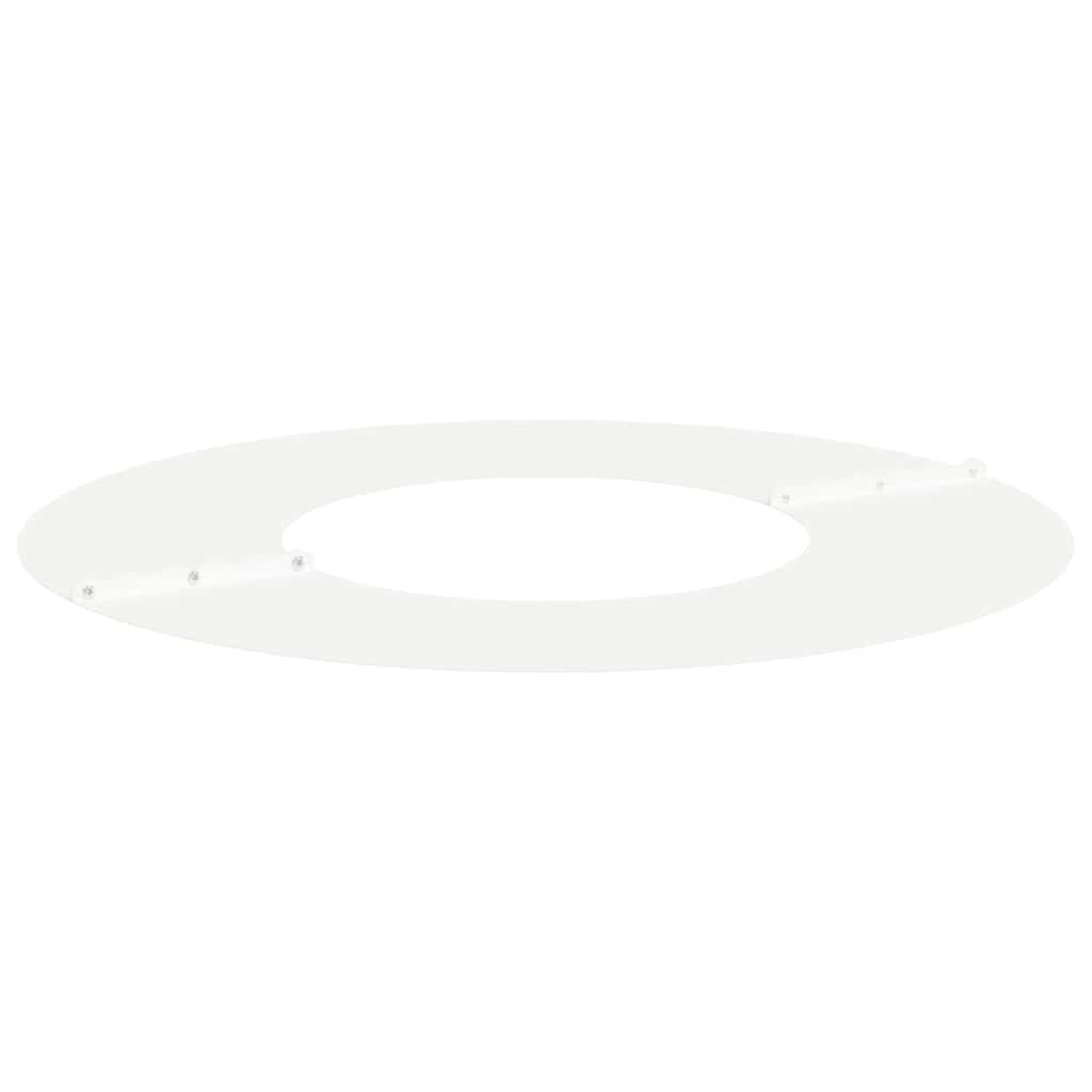 vidaXL suitable for Flat Tree Ring White Ø30 / 60 cm Steel