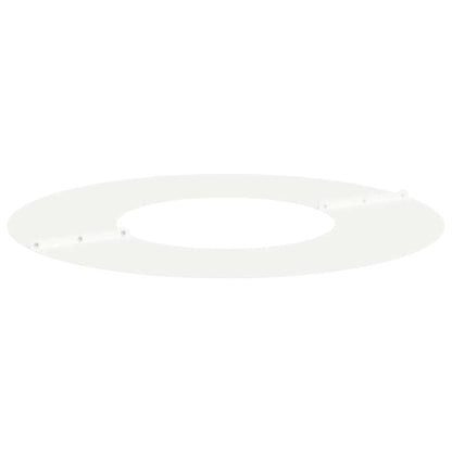 vidaXL suitable for Flat Tree Ring White Ø30 / 60 cm Steel