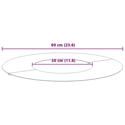 vidaXL suitable for Flat Tree Ring White Ø30 / 60 cm Steel