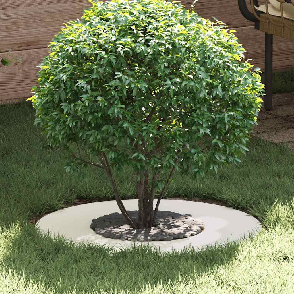 vidaXL suitable for Flat Tree Rings 5 pcs White Ø30 / 60 cm Steel