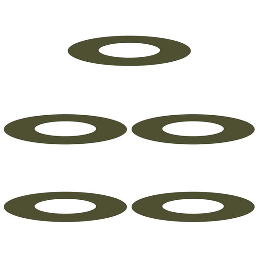 vidaXL suitable for Flat Tree Rings 5 pcs Olive green Ø30 / 60 cm Steel