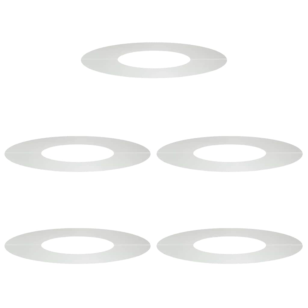 vidaXL suitable for Flat Tree Rings 5 pcs Silver Ø30 / 60 cm