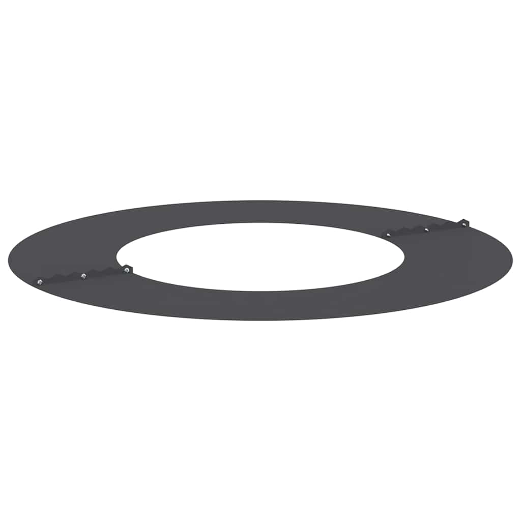 vidaXL suitable for Flat Tree Ring Black Ø40 / 70 cm Steel