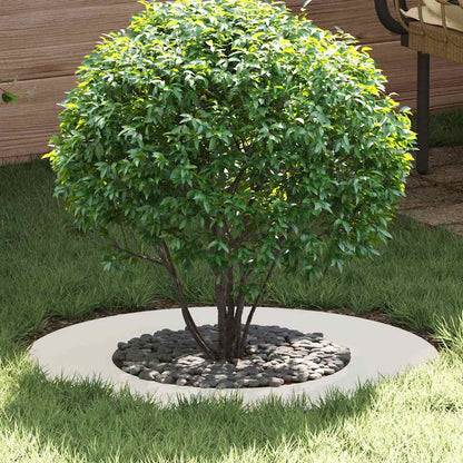 vidaXL suitable for Flat Tree Ring White Ø40 / 70 cm Steel