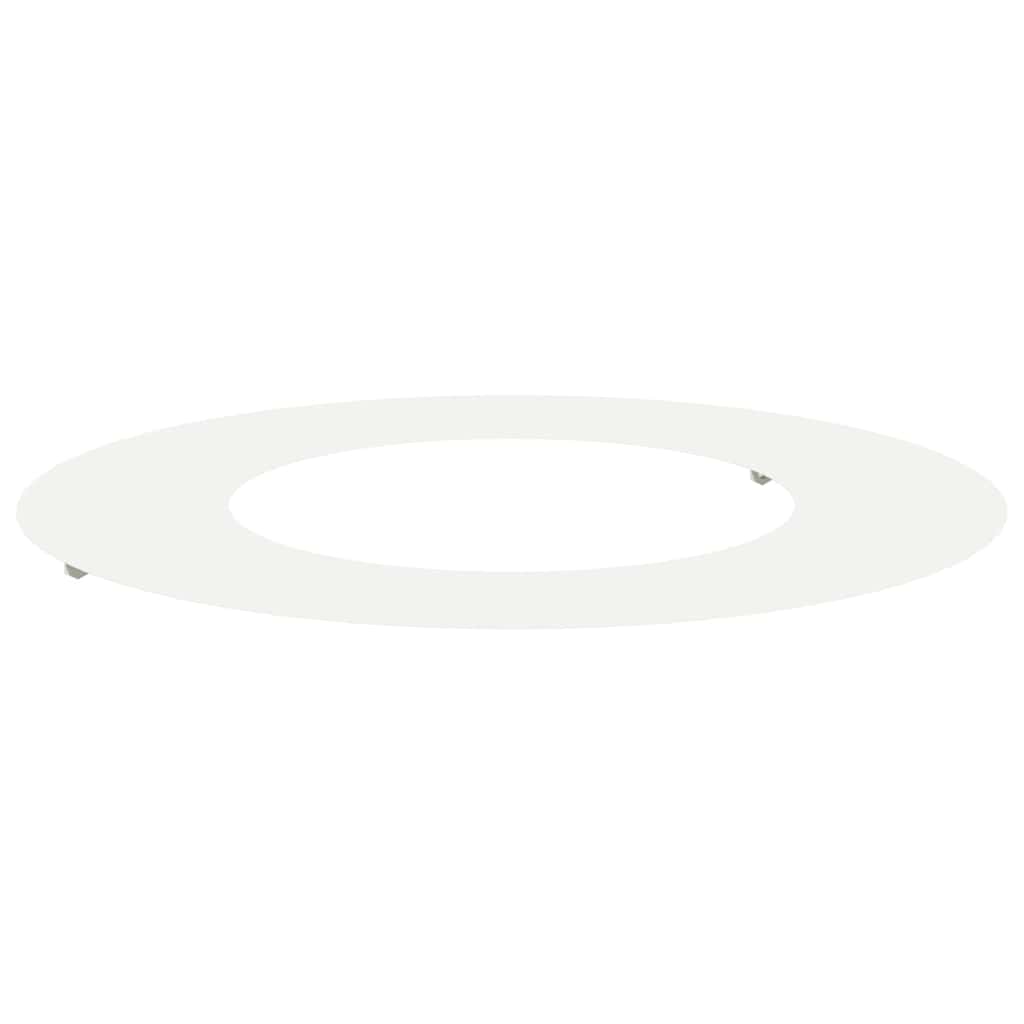 vidaXL suitable for Flat Tree Ring White Ø40 / 70 cm Steel