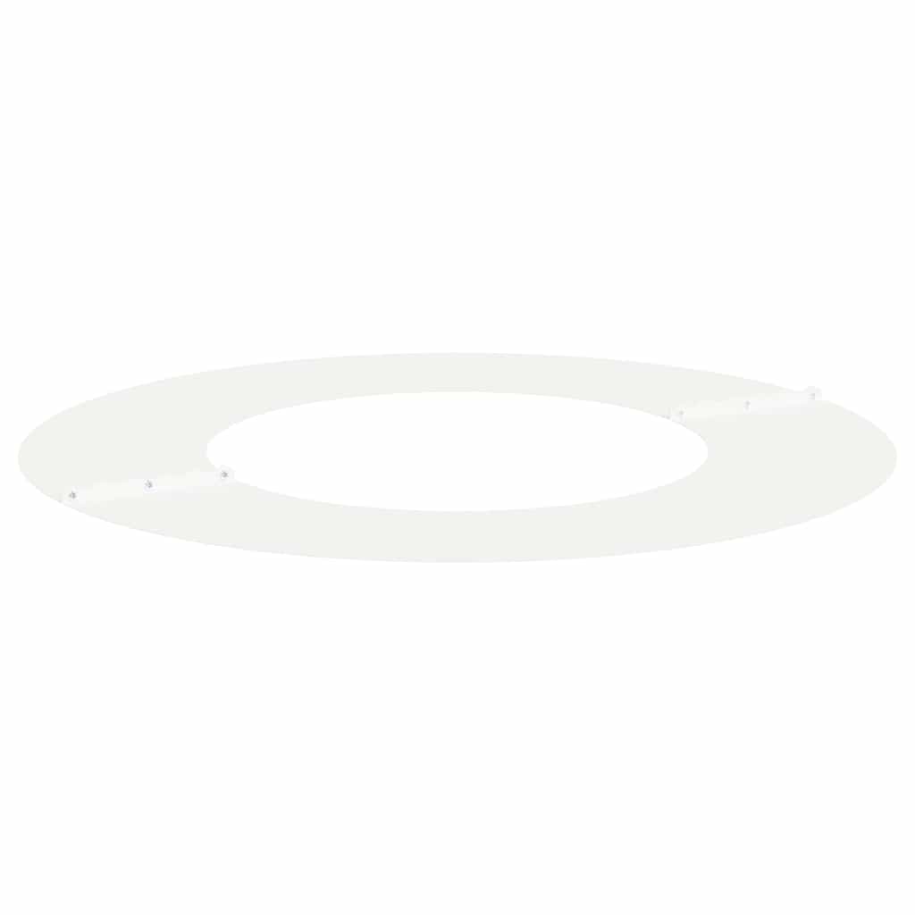 vidaXL suitable for Flat Tree Ring White Ø40 / 70 cm Steel