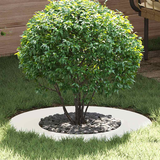 vidaXL suitable for Flat Tree Rings 5 pcs White Ø40 / 70 cm Steel