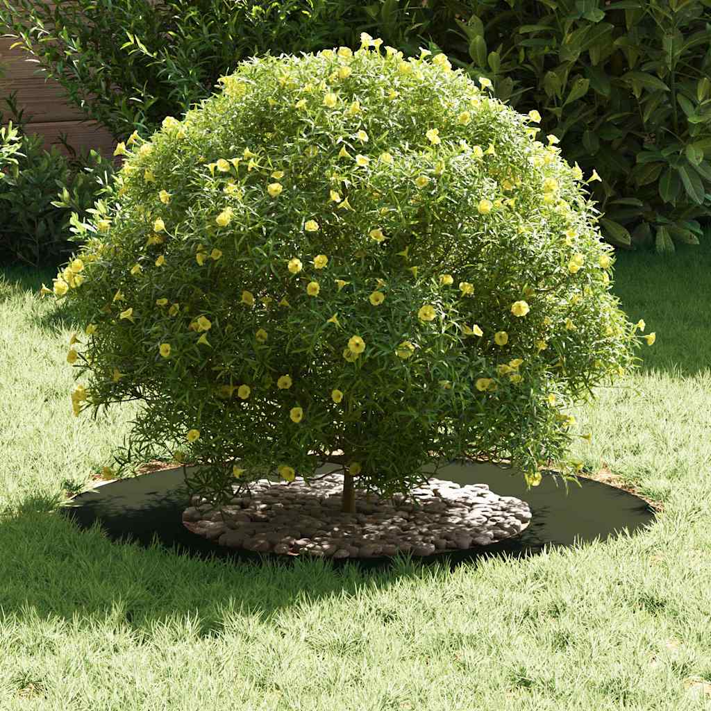vidaXL suitable for Flat Tree Rings 5 pcs Olive green Ø40 / 70 cm Steel