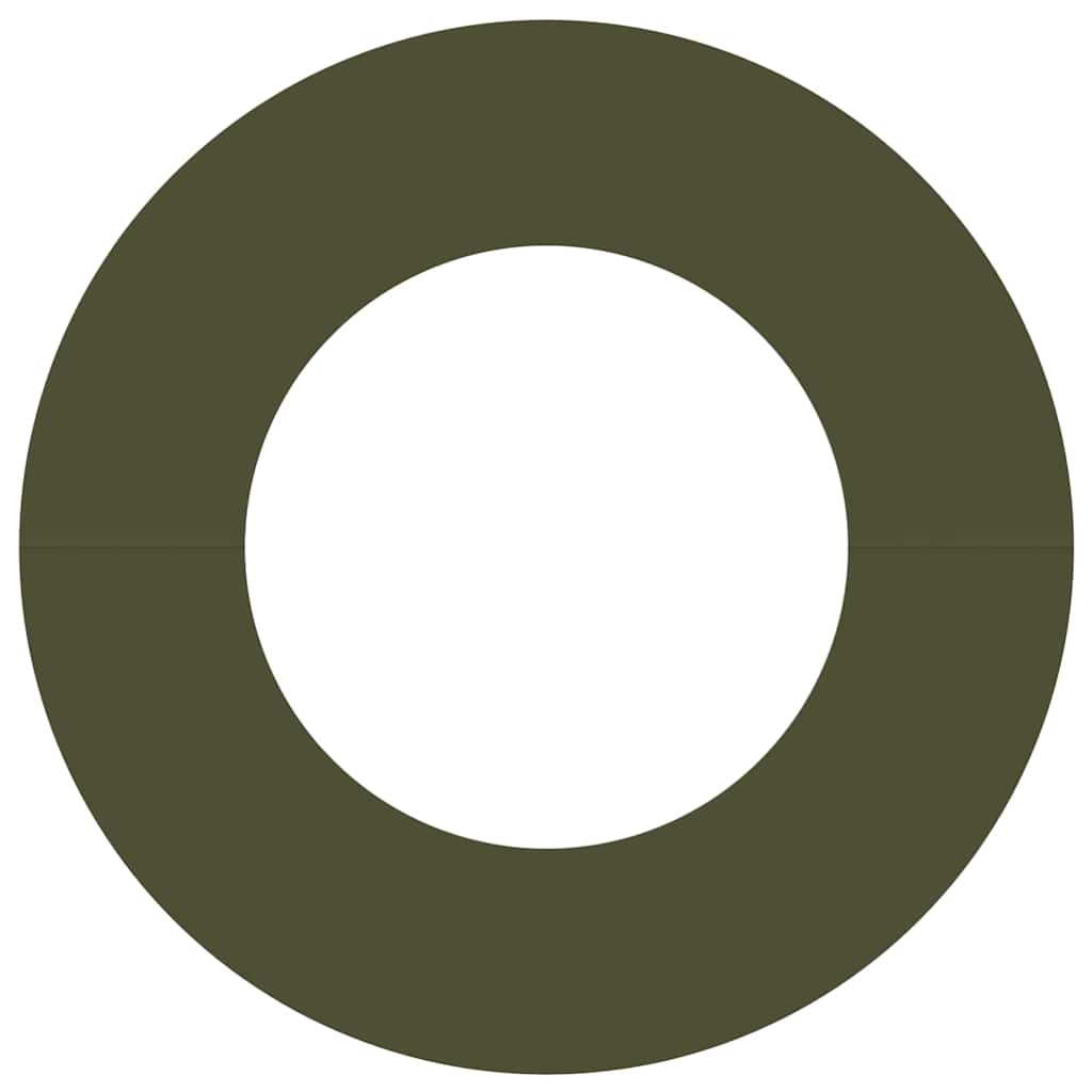 vidaXL suitable for Flat Tree Rings 5 pcs Olive green Ø40 / 70 cm Steel