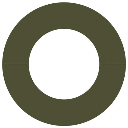 vidaXL suitable for Flat Tree Rings 5 pcs Olive green Ø40 / 70 cm Steel