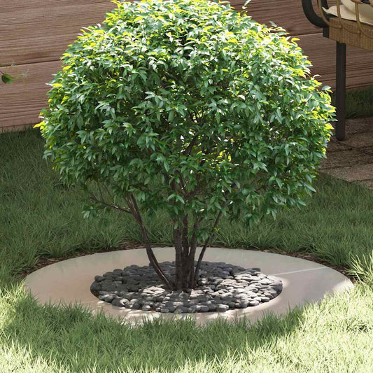 vidaXL suitable for Flat Tree Ring Silver Ø40 / 70 cm Stainless steel