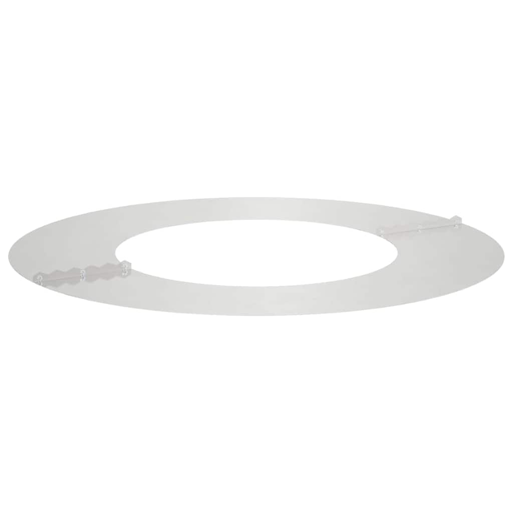 vidaXL suitable for Flat Tree Ring Silver Ø40/70 cm Stainless steel