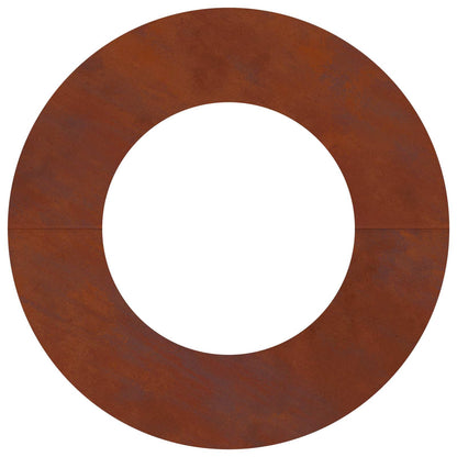 vidaXL suitable for Flat Tree Ring Brown Ø40 / 70 cm Weathering Steel
