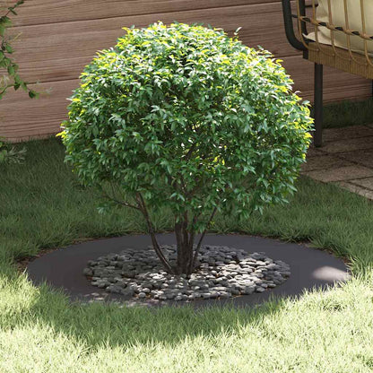 vidaXL suitable for Flat Tree Rings 5 pcs Black Ø50 / 80 cm Steel