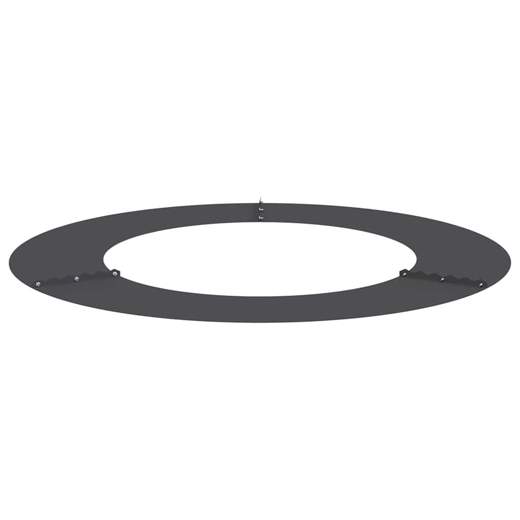 vidaXL suitable for Flat Tree Rings 5 pcs Black Ø50 / 80 cm Steel