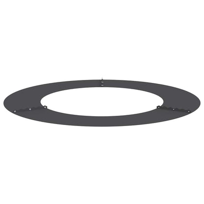 vidaXL suitable for Flat Tree Rings 5 pcs Black Ø50 / 80 cm Steel