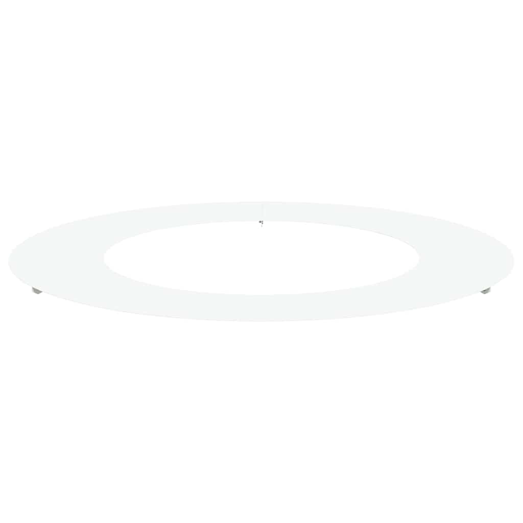 vidaXL suitable for Flat Tree Ring White Ø50 / 80 cm Steel