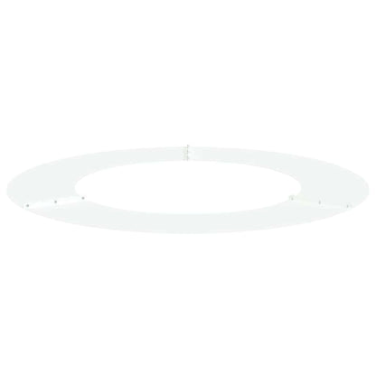 vidaXL suitable for Flat Tree Ring White Ø50 / 80 cm Steel