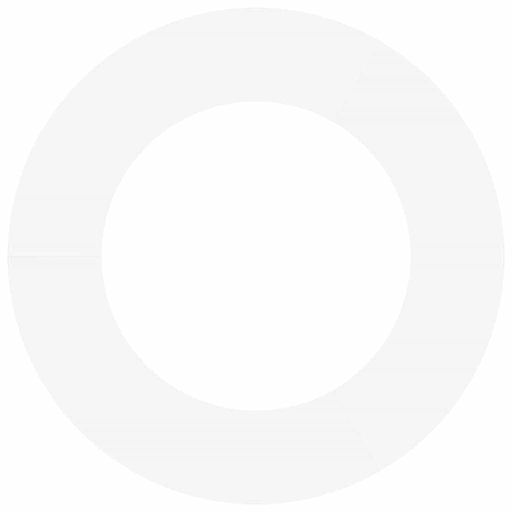 vidaXL suitable for Flat Tree Ring White Ø50 / 80 cm Steel