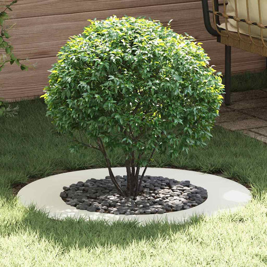 vidaXL suitable for Flat Tree Rings 5 pcs White Ø50 / 80 cm Steel