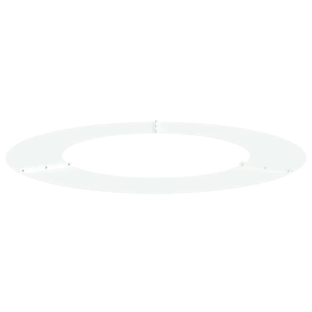 vidaXL suitable for Flat Tree Rings 5 pcs White Ø50 / 80 cm Steel