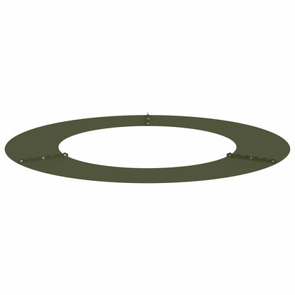 vidaXL suitable for Flat Tree Rings 5 pcs Olive green Ø50 / 80 cm Steel