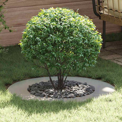 vidaXL suitable for Flat Tree Rings 5 pcs Silver Ø50 / 80 cm