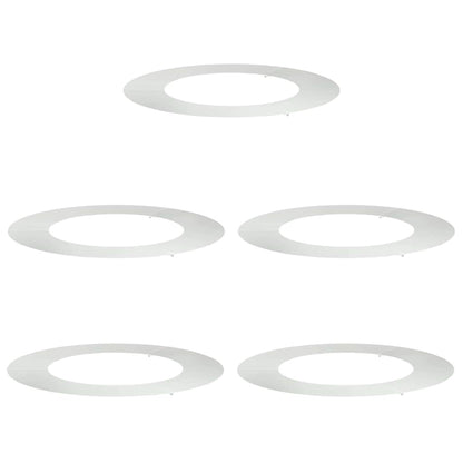 vidaXL suitable for Flat Tree Rings 5 pcs Silver Ø50 / 80 cm