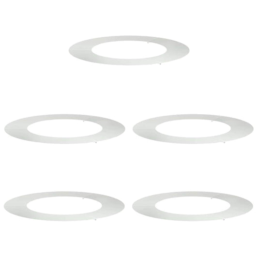 vidaXL suitable for Flat Tree Rings 5 pcs Silver Ø50 / 80 cm