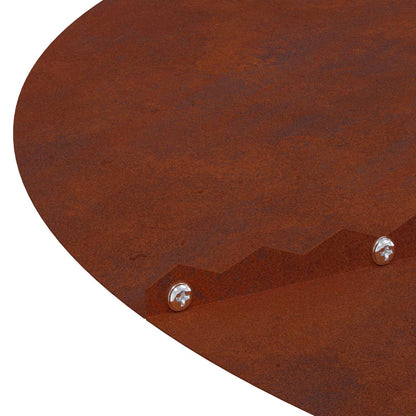 vidaXL suitable for Flat Tree Rings 5 pcs Rusty Ø50/80 cm