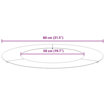 vidaXL suitable for Flat Tree Rings 5 pcs Rusty Ø50/80 cm