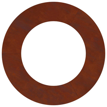 vidaXL suitable for Flat Tree Rings 5 pcs Rusty Ø50/80 cm