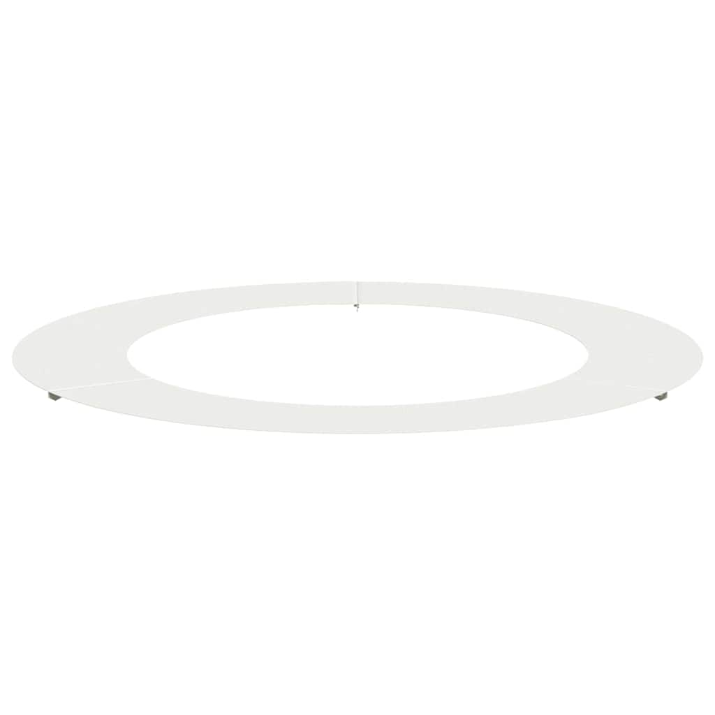 vidaXL suitable for Flat Tree Ring White Ø60 / 90 cm Steel