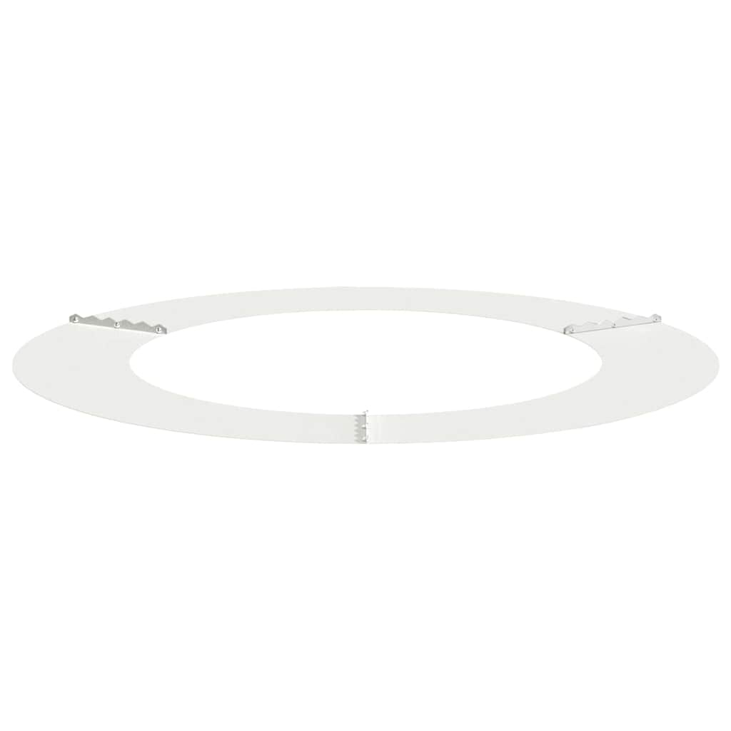 vidaXL suitable for Flat Tree Ring White Ø60 / 90 cm Steel