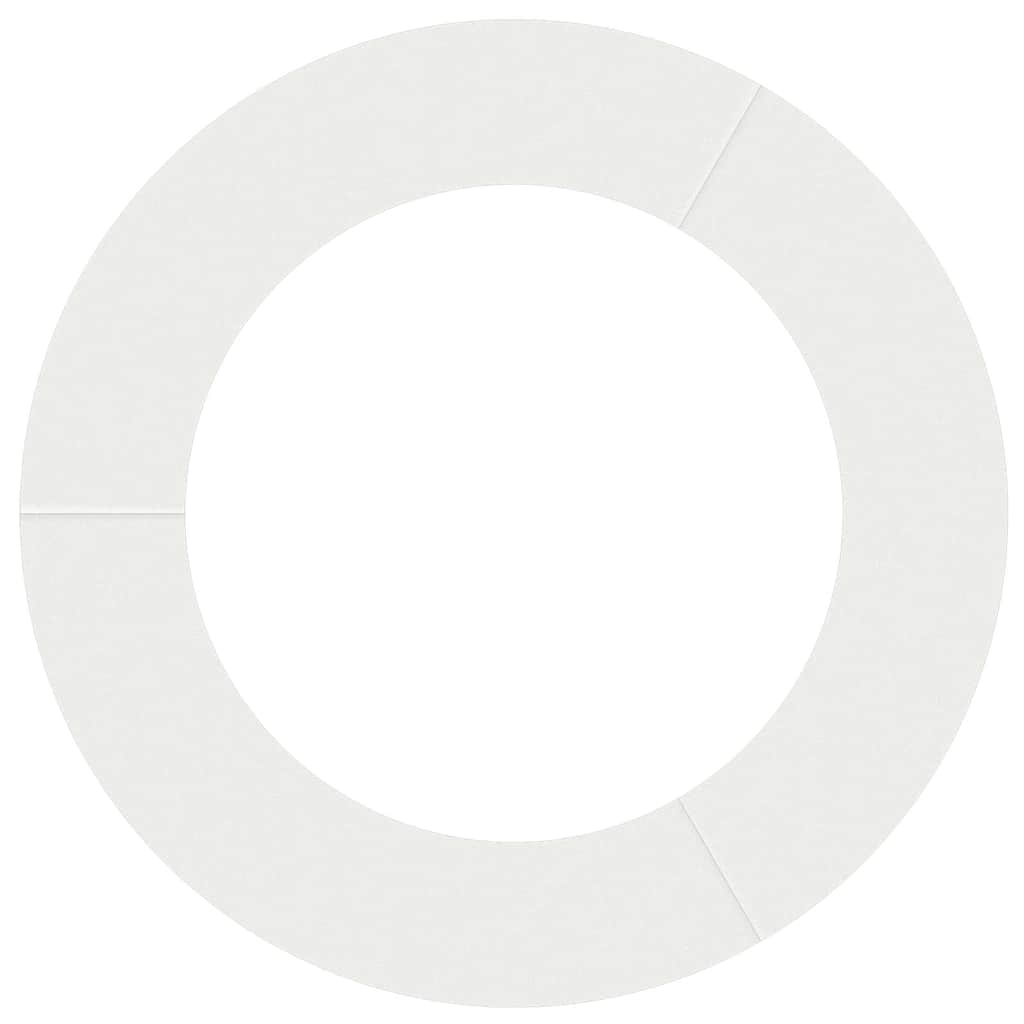 vidaXL suitable for Flat Tree Rings 5 pcs White Ø60 / 90 cm Steel