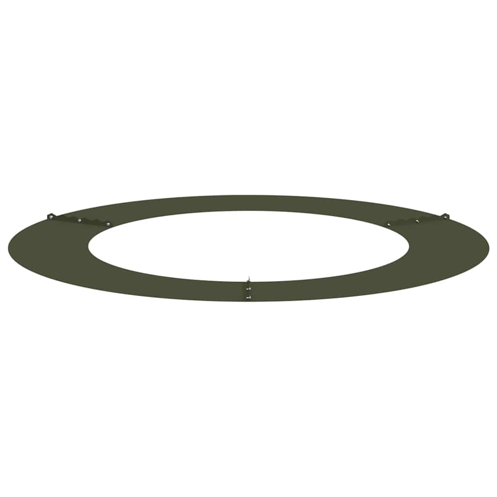 vidaXL suitable for Flat Tree Rings 5 pcs Olive green Ø60 / 90 cm Steel