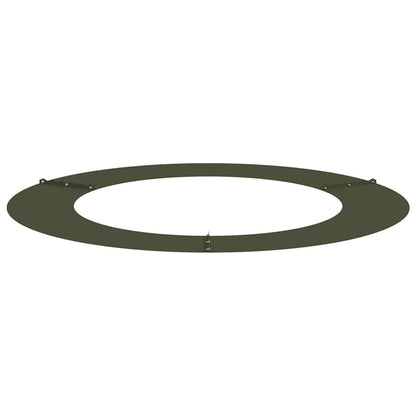 vidaXL suitable for Flat Tree Rings 5 pcs Olive green Ø60 / 90 cm Steel