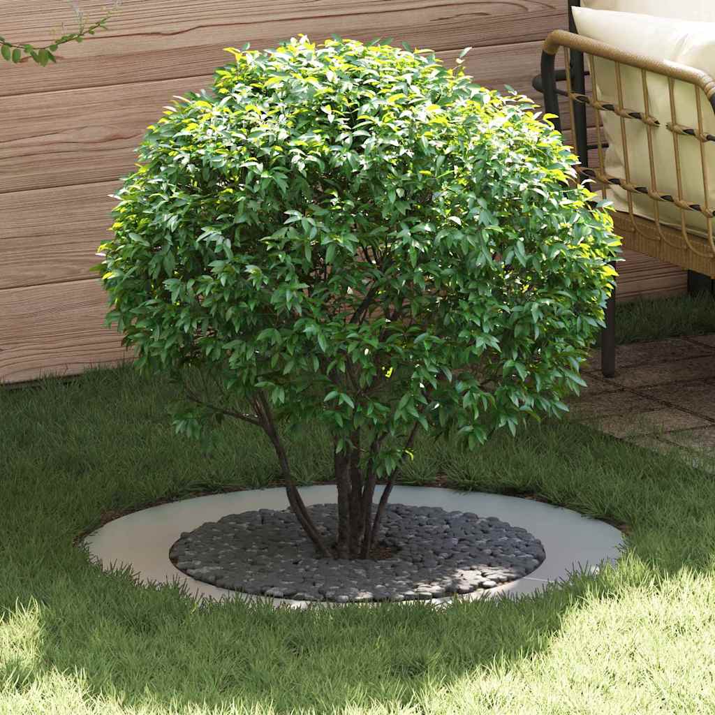 vidaXL suitable for Flat Tree Rings 5 pcs Silver Ø60 / 90 cm