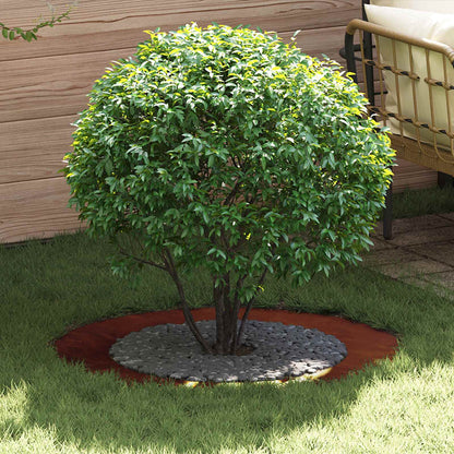 vidaXL suitable for Flat Tree Rings 5 pcs Rusty Ø60/90 cm