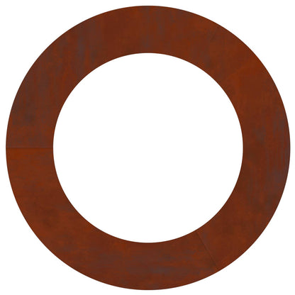 vidaXL suitable for Flat Tree Rings 5 pcs Rusty Ø60/90 cm