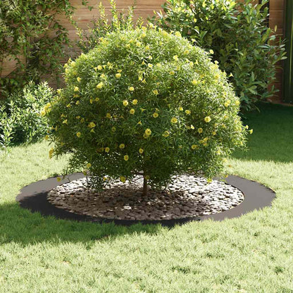 vidaXL suitable for Flat Tree Rings 5 pcs Black Ø90 / 120 cm Steel