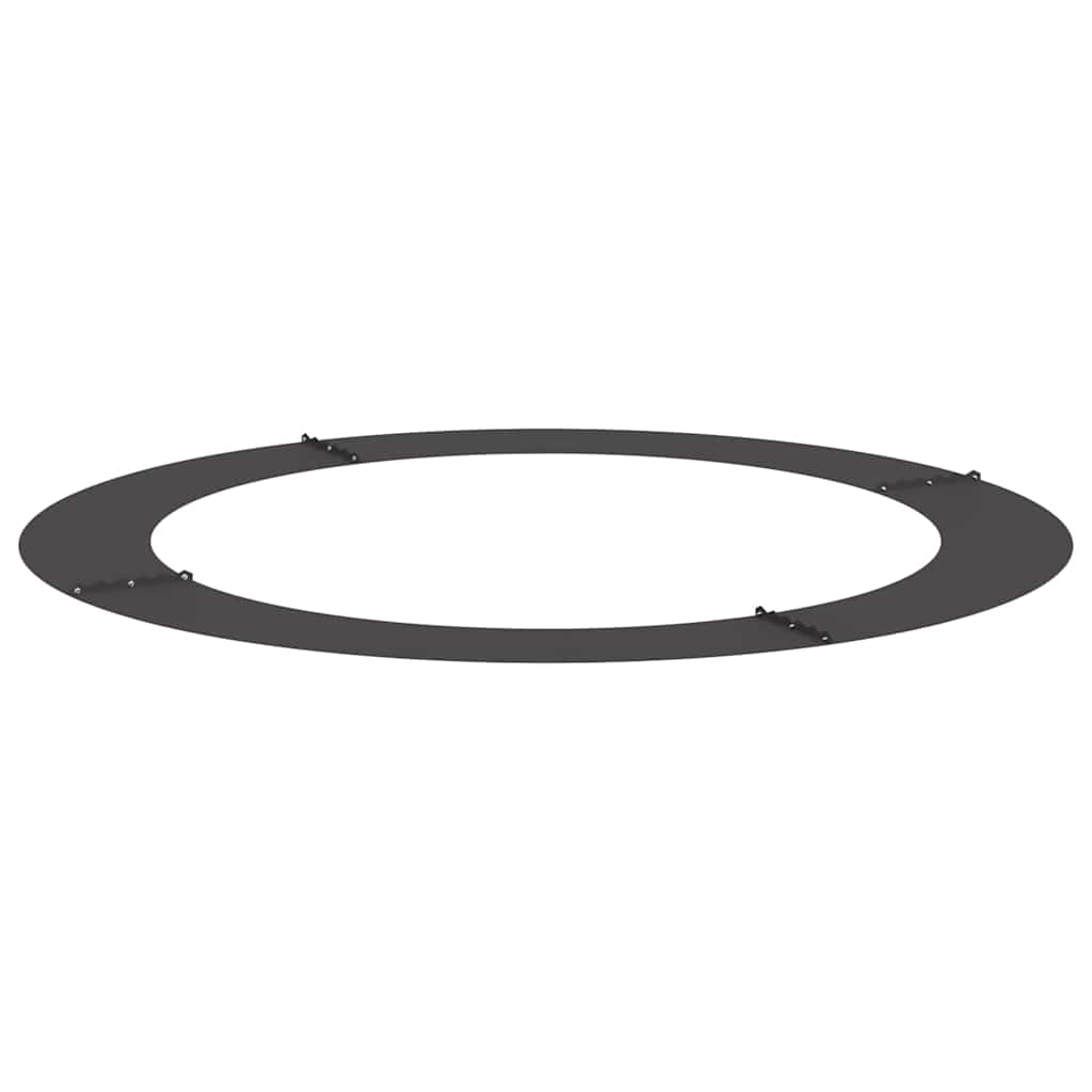 vidaXL suitable for Flat Tree Rings 5 pcs Black Ø90 / 120 cm Steel