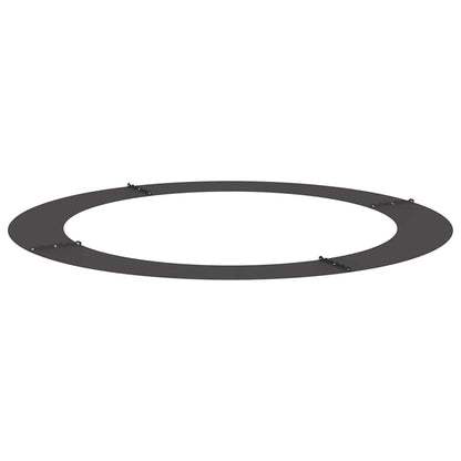 vidaXL suitable for Flat Tree Rings 5 pcs Black Ø90 / 120 cm Steel