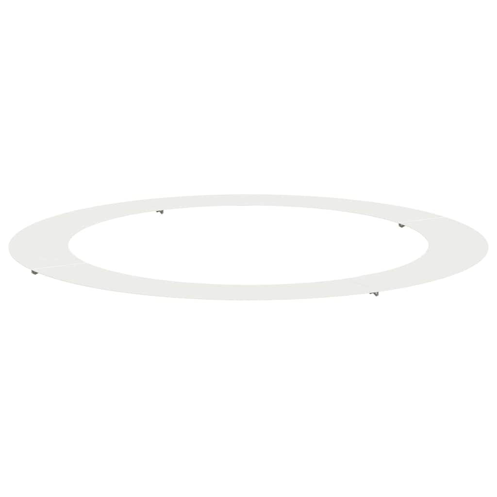 vidaXL suitable for Flat Tree Ring White Ø90 / 120 cm Steel