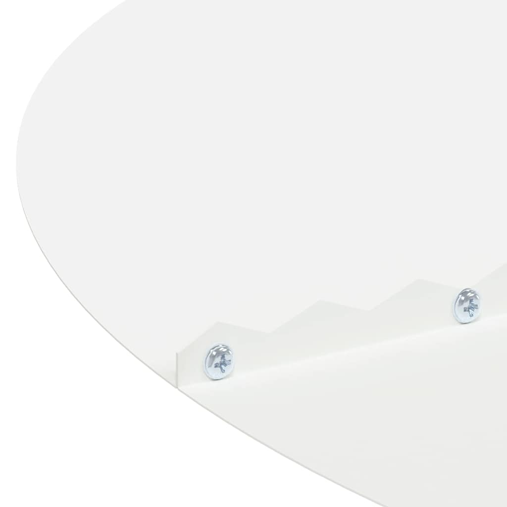 vidaXL suitable for Flat Tree Rings 5 pcs White Ø90 / 120 cm Steel